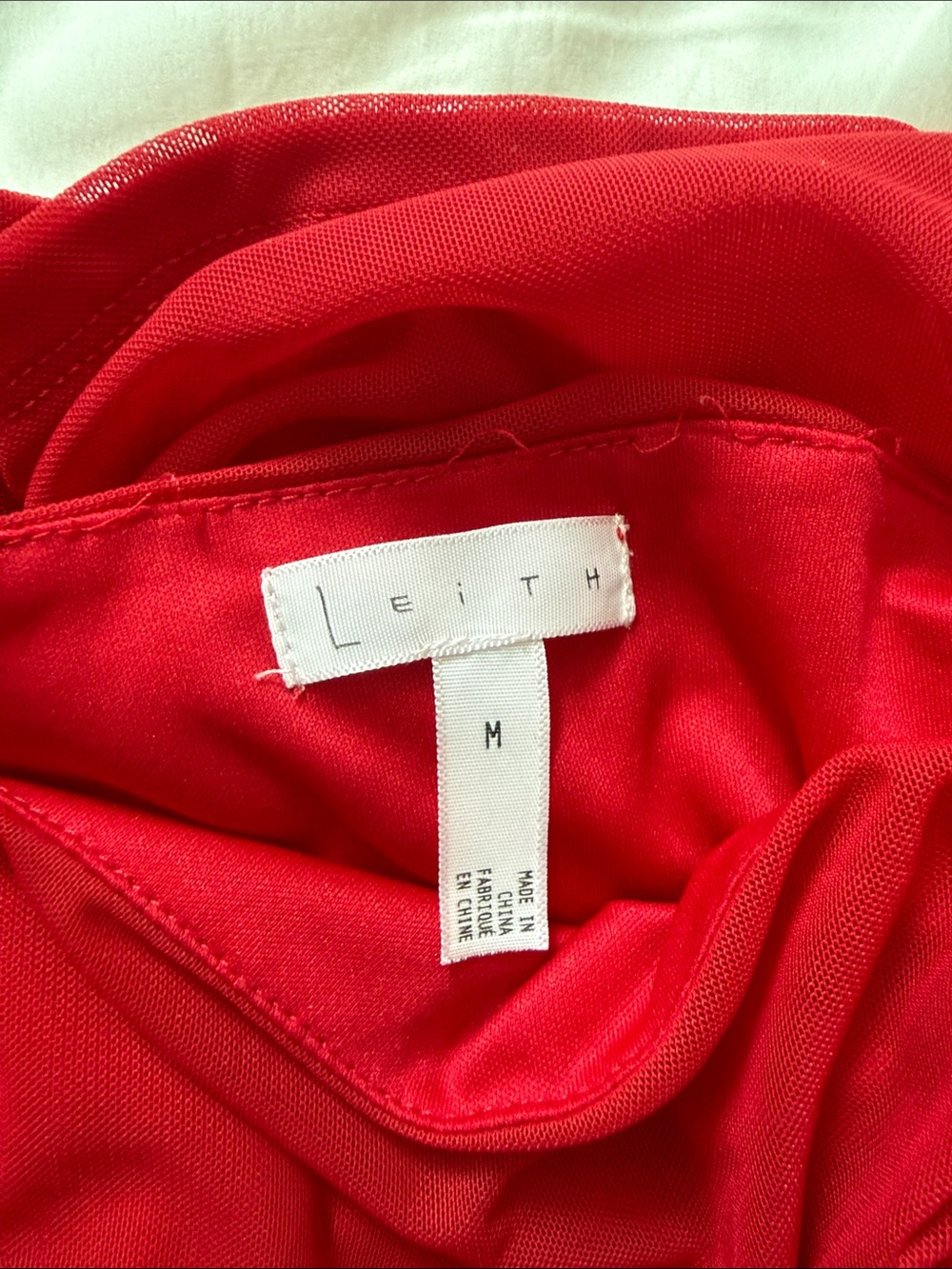 Leith Red Ruched Mini Dress - Picture 2 of 4